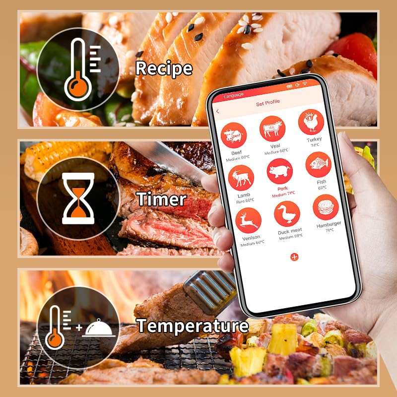 🔥Smart Meat Pro Thermometer💥 Instant-Read Magic⚡ 10-in-1 App Control✨ BBQ/Air Fryer/Oven Master | TikTok's #1 Kitchen Hack 🔥Smart Meat Pro Thermometer💥 Instant-Read Magic⚡ 10-in-1 App Control✨ BBQ/Air Fryer/Oven Master | TikTok's #1 Kitchen Hack
